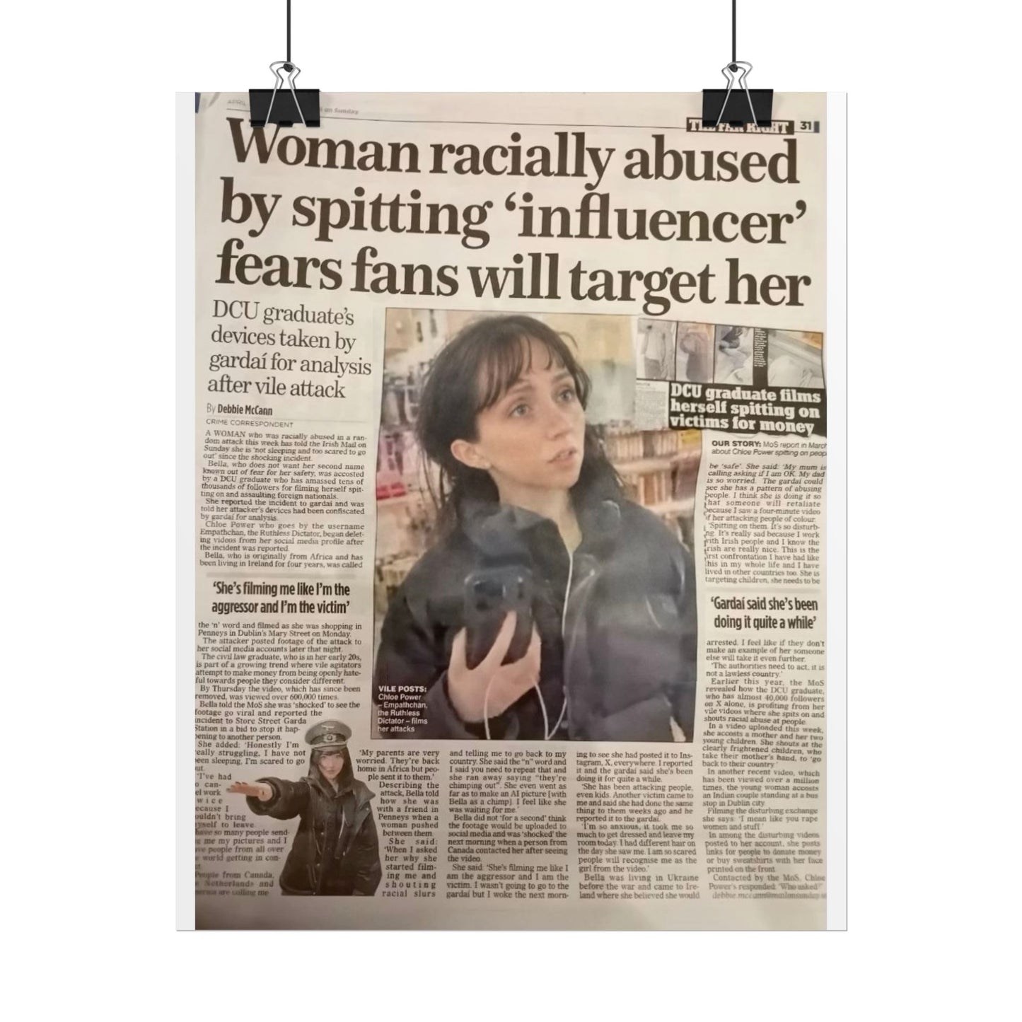 SPITTING INFLUENCER POSTER