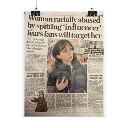 SPITTING INFLUENCER POSTER