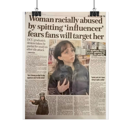 SPITTING INFLUENCER POSTER