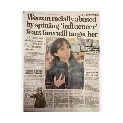 SPITTING INFLUENCER POSTER